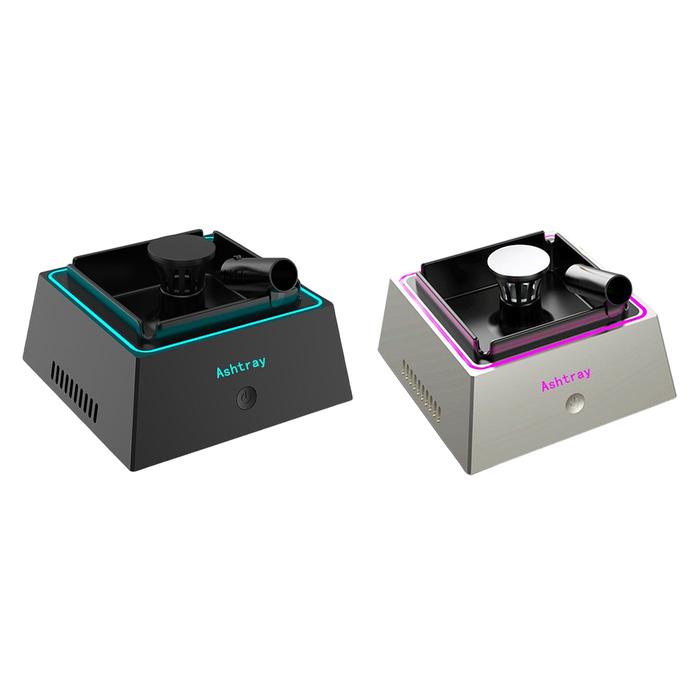 Ashtray Anion Air Purifier Aromatherapy with Atmosphere Light Car Air