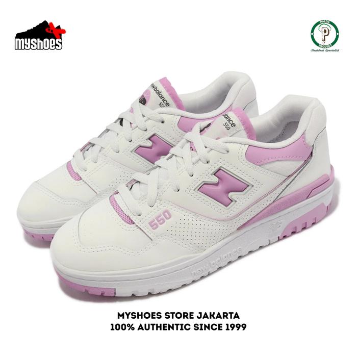 Sepatu Sneakers Wanita 550 Bubblegum Pink 100% Authentic - BBW550BD