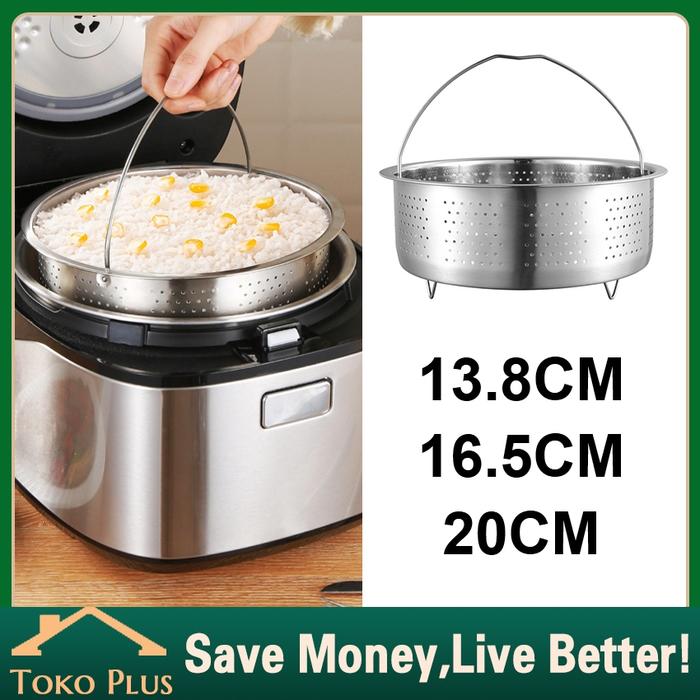 Tatakan Kukusan Nasi Stainless Tebal Keranjang Tatakan Steamer Basket Stainless Keranjang Kukusan Ke