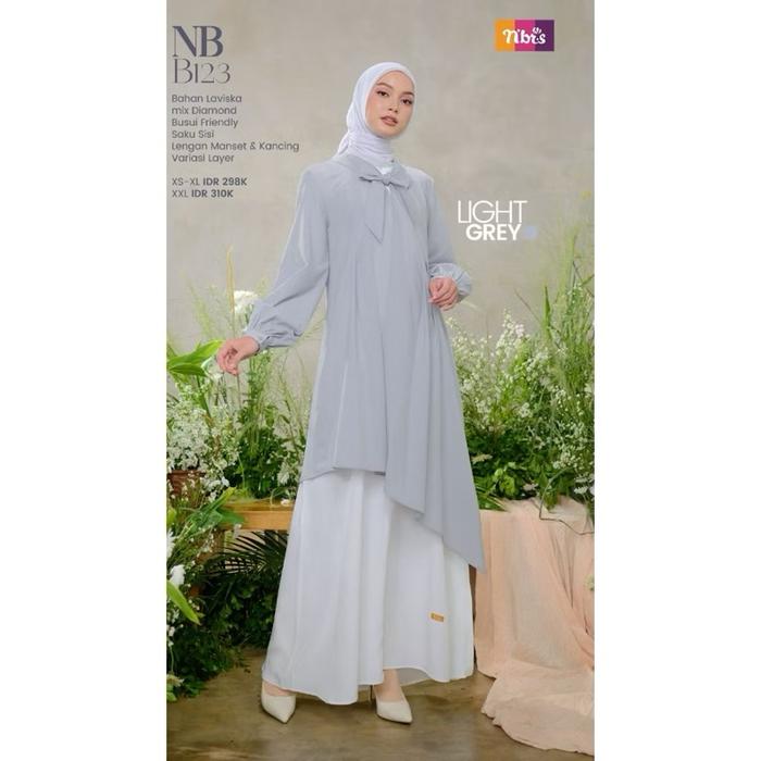 Gamis Nibras N B123 Dress Muslim Wanita  Dewasa