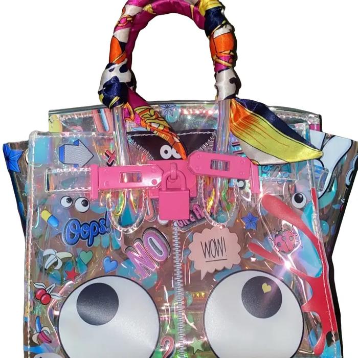 EYE THEME - Lodhye Eye Theme Printed Hologram Tote Bag