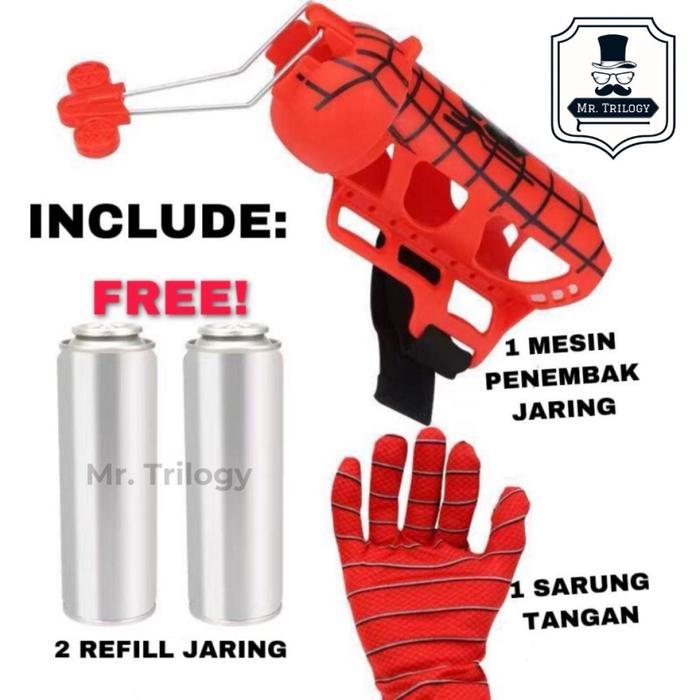 Sarung Tangan Tembak Semprot Spiderman Mainan Anak Cowok Baru Seru Boys Girls Gift Set Game Tembakan