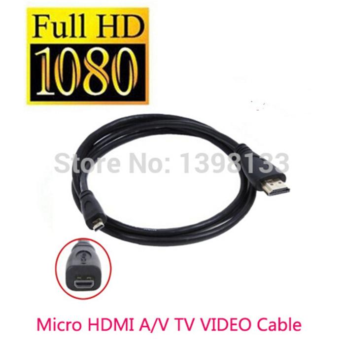 Kabel Sesuai dengan HDMI Mikro Ke TV HDTV untuk Kamera Digital