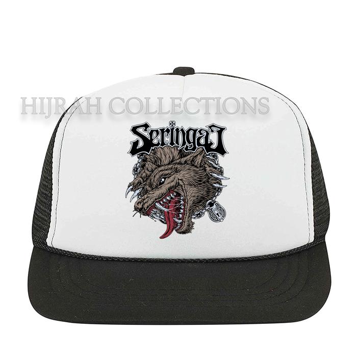 SERINGAN x jagermeister Band l Topi Snapback Jaring/Trucker Premium Musim panas Topi Casual Topi Mus