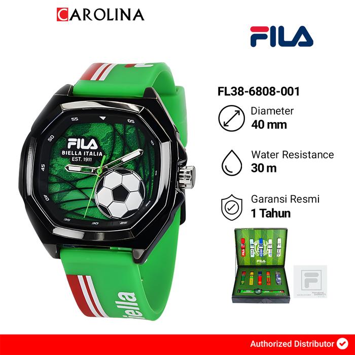 Jam Tangan Unisex FILA FL38-6808-001 Green Dial Green Silicone Strap Special Edition