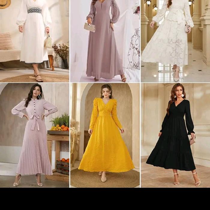 GAMIS DEWASA THRIFT MOTIF BUNGA BUNGA DAN POLOS