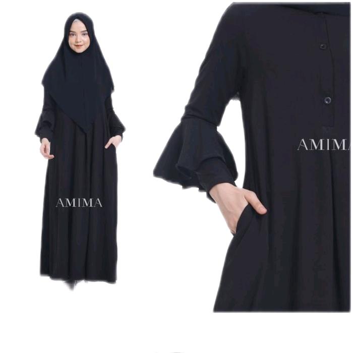 AMIMA ZEMIRA DRESS BLACK GAMIS ONLY LADY ZARA BELL SLEEVES formal