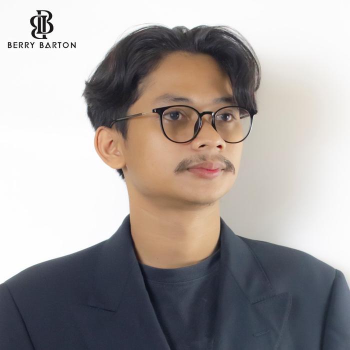 Kacamata Pelajar Oval Untuk Pria Dan Wanita Wajah Kecil Yang Cantik Frame Oval I Plastik Tr90 I Berr