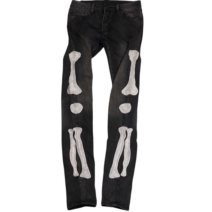 Mnml skeleton denim jeans