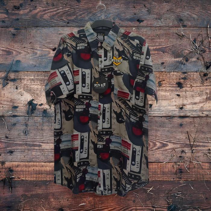 Kemeja Pria Motif Kemeja Rayon