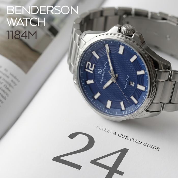 BENDERSON 1184M JAM TANGAN PRIA ELEGAN MEWAH BLUE SERIES 3 ATM WATER RESISTANT FREE BOX