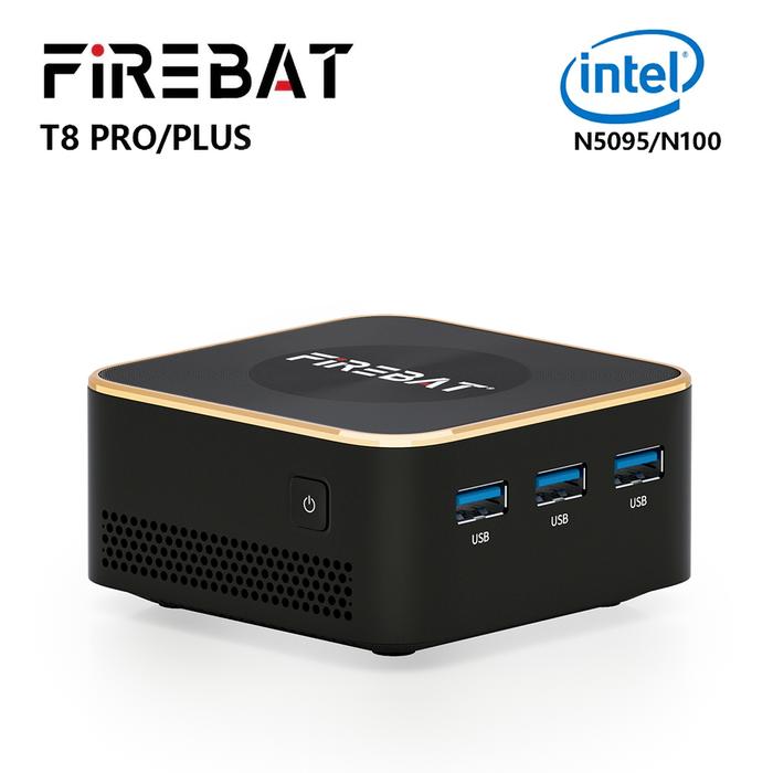 FIREBAT T8 Plus Mini PC Intel N5095 N100 CPU Desktop Computer 8GB 16GB SSD 256GB 512GB 1TB DDR4 DDR5