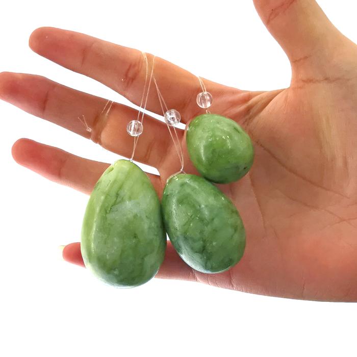 Natural Jade Egg Kegel Women Pelvic Floor Muscle Kegel Exercise Yoni
