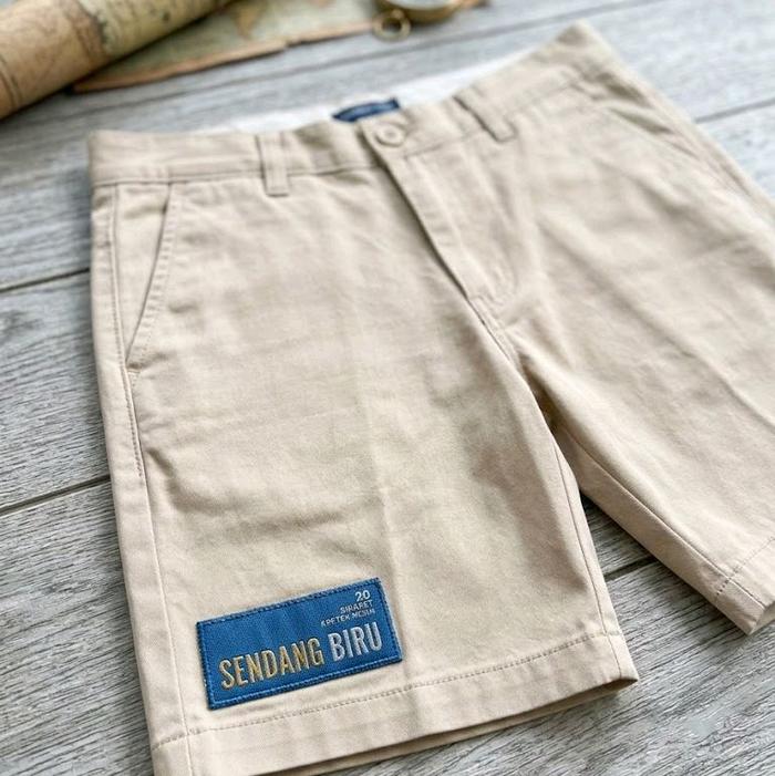celana chinos pendek pria dewasa sendang biru