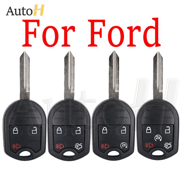 Car Key Shell Case for Ford Edge Explorer Ranger Expedition Mustang Escape 3/4/5 Buttons Replace Aut