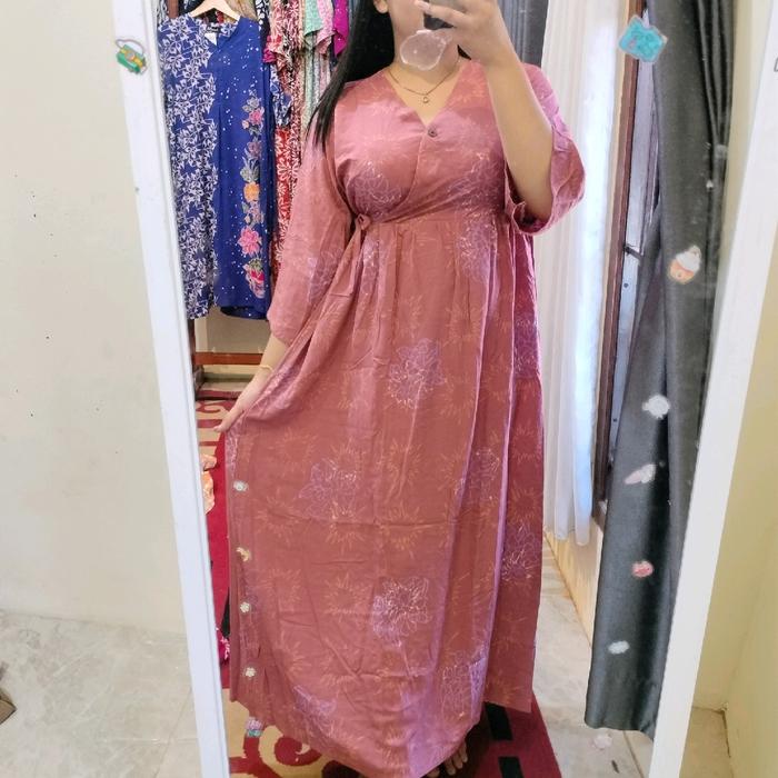 DASTER LONGDRESS Rayon Qonita Batik/daster panjang