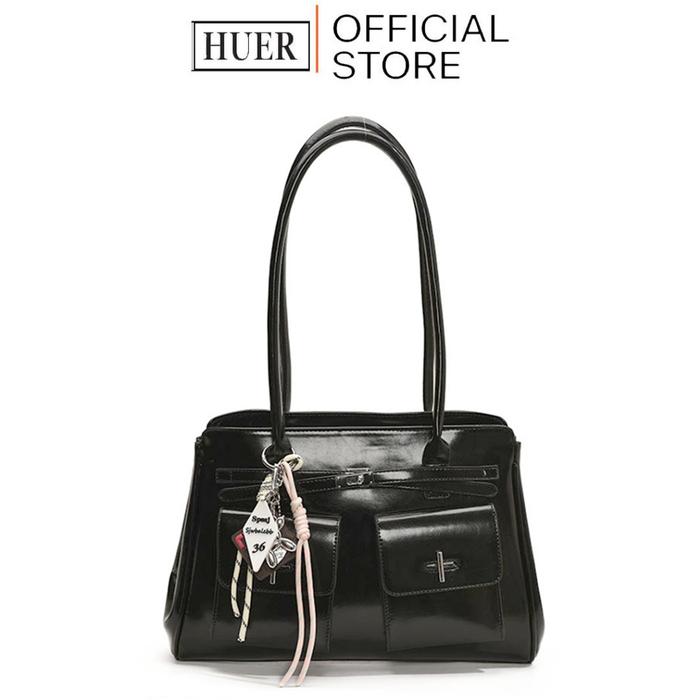 TerLaris HUER ~ Tas Wanita Feurri Tote Bag With Charm Bag 9536-603 #7387