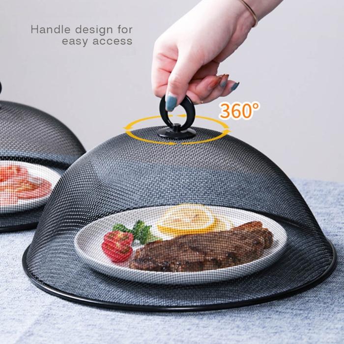 Metal Mesh Food Cover Round Shape Mesh Food Dome Cover Round Shape