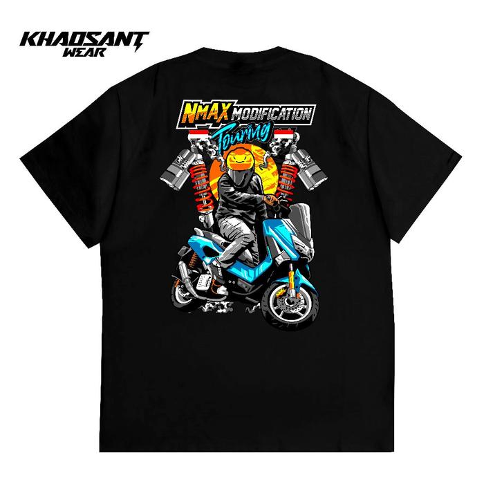 [HOT] KHAOSANT Kaos Yamaha NMAX Modification Touring Proper Kaos Motor Otomotif Racing Keren Pria Wa