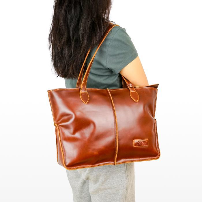 Abekani Leather Tas Kulit Wanita Wh-019 Shoulder Bag Dimensi 37X10X28 Cm Dengan 1 Kantong Zipper Non