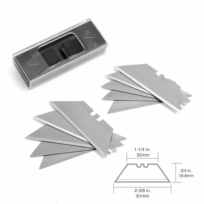 WORKPRO 3 Buah Pisau Mini Pisau Utilitas Pisau Lipat Gagang Aluminium