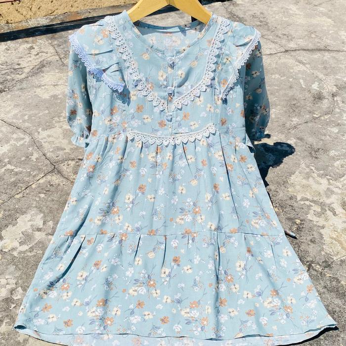 Gamis Bayi Perempuan 1-2 Tahun DAMARA DRESS -Baju Muslim Anak Bayi Perempuan 1-2 Tahun Berbahan Katu