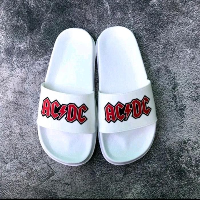 Slippers SANDAL SELOP KARET PRIA/WANITA TRENDY UNISEX TERBARU AC*DC-SOL KARET LENTUR-UPPER FULL LAPI