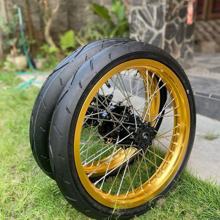 Paket hemat wheelset CRF 185/215 vrossi gold
