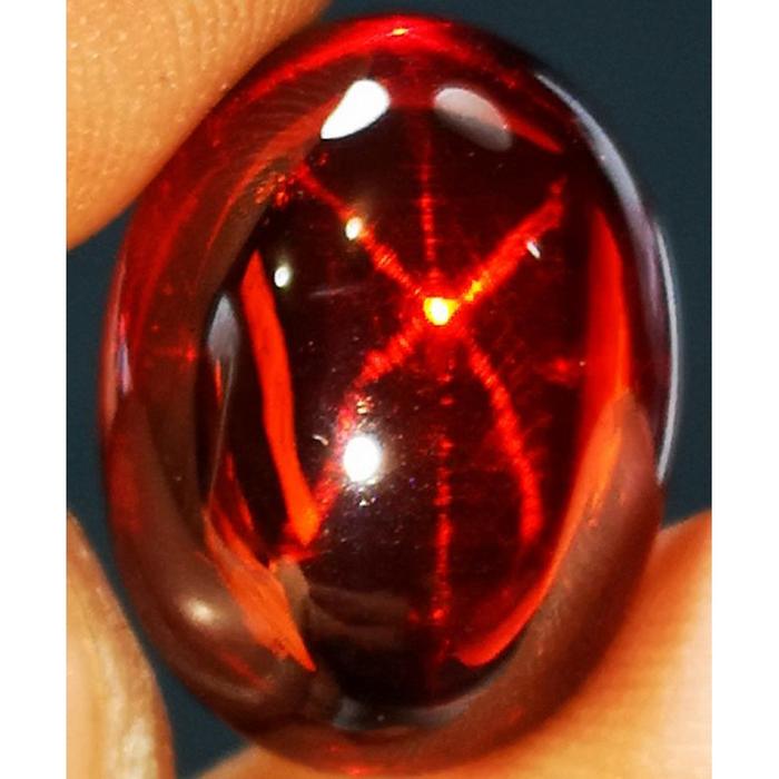 BATU PERMATA MERAH SIEM STAR BIG SIZE KRISTAL