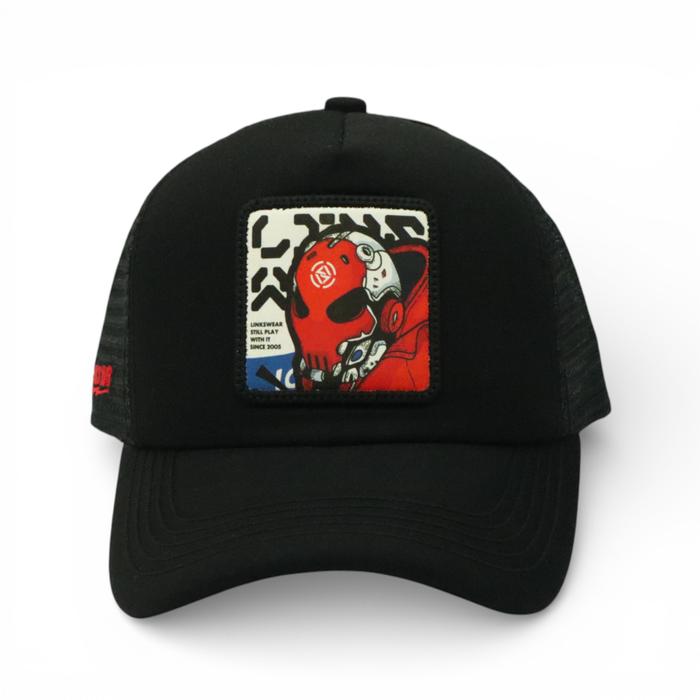 LINKSWEAR Topi Jaring Pria Original Distro Model Trucker Hat Kombinasi Sablon DTF & Frame Bordir Bah