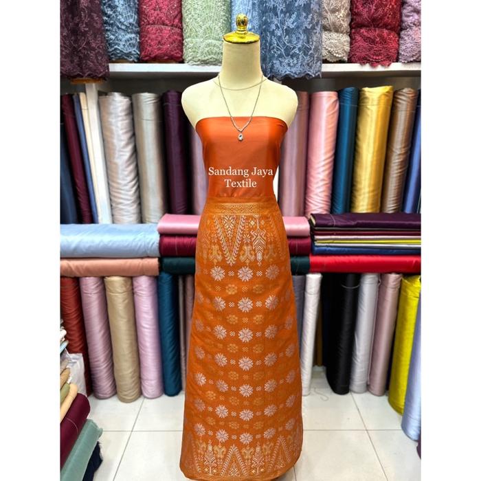 [Sandang Jaya Textile] / Bahan Songket Semi Silungkang Meteran Premium / Songket  Meteran Termurah /