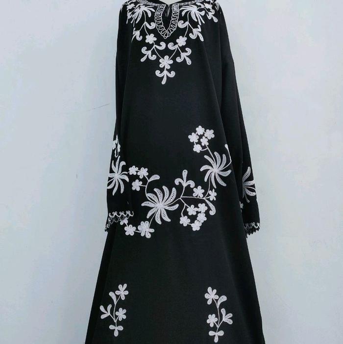 ABAYA BLUS ARAP SIZE L  DEWASA -mukena abaya sholat by Jihan salsa