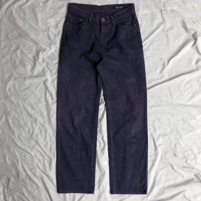 Brappers Slim Straight Double Dyed Dark Purple Denim Jeans