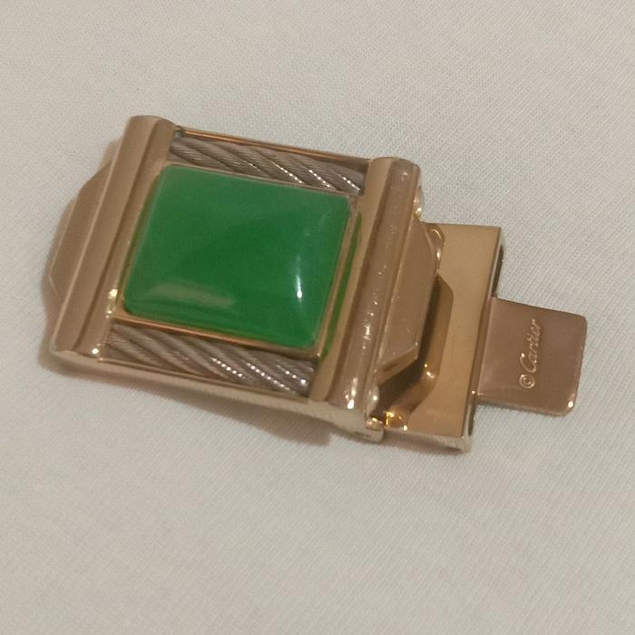 Preloved Buckle/Kepala gesper Cartier Giok.