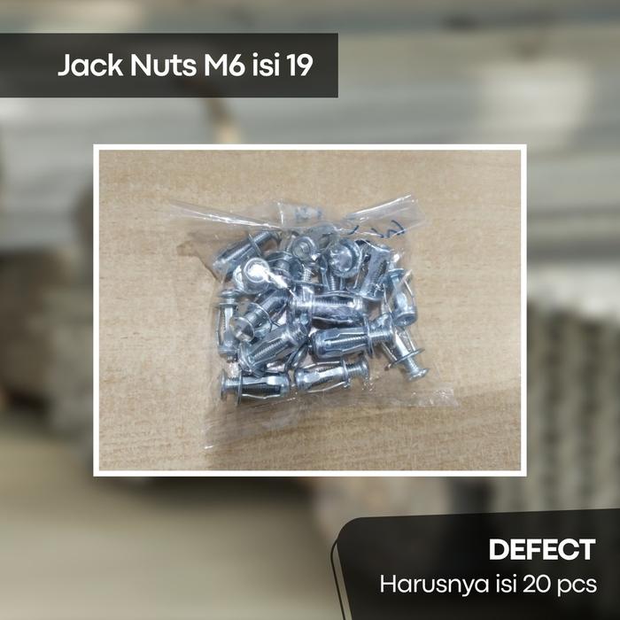 DEFFECT Jack Nuts Sekrup Kelopak M4/M6 Mur Baut Drat Rivet Metal Fisher