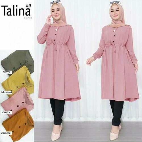 Tunik Talina atasan Busana Muslimah terkini