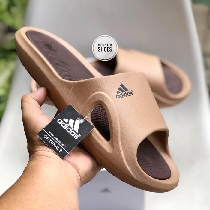 Sandal Slide Adicane Meth Brown Karet Sintetis