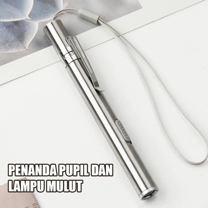 【COD】Senter Dokter Medical LED Pen Senter Medis Mata Diagnosa Hiking Camping Flashlight Penlight USB
