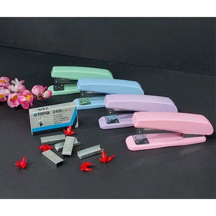Stapler Etona Hd 50/ Stapler Besar Isi No.3 + Isi 1 Bar