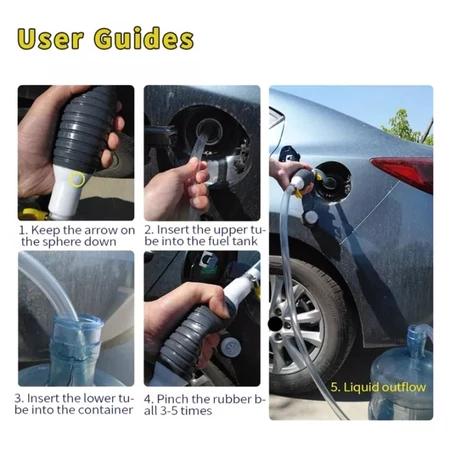 Pompa Manual Alat Sedot Bahan Bakar Minyak Bensin Mobil Portable Universal / Pompa pemindah air manu