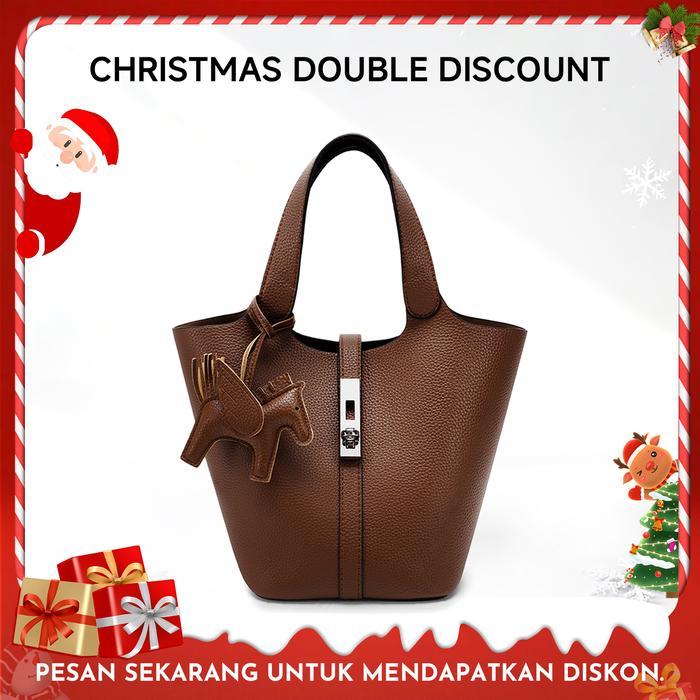 PREMIUM (READY) terjamin Caitina Tas Wanita CN6004: Tas Keranjang Sayuran Fashion Bucket Bag All-mat