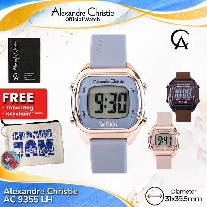 Alexandre Christie Wanita AC 9335 LH AC 9335 AC9335LH Rubber Strap Watches