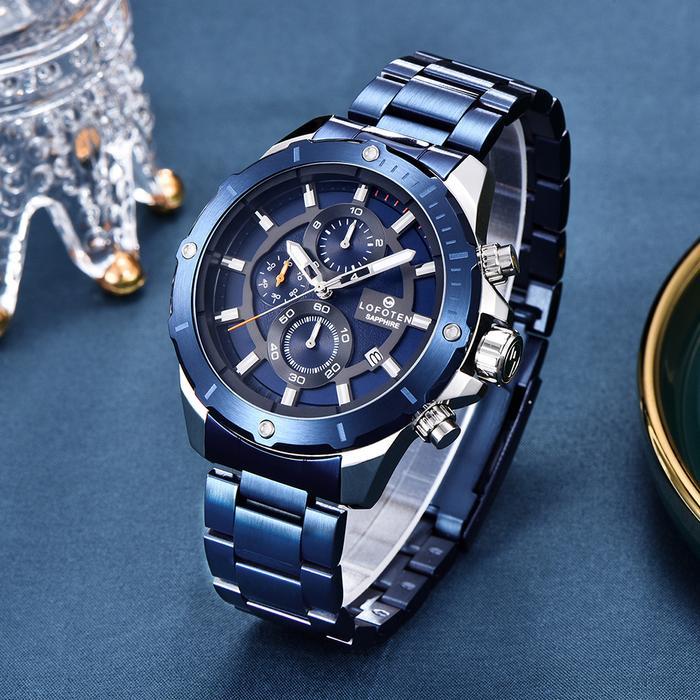 Lofoten Watch - Jam Tangan Pria - Sapphire - F-6509Mc - Chronograph