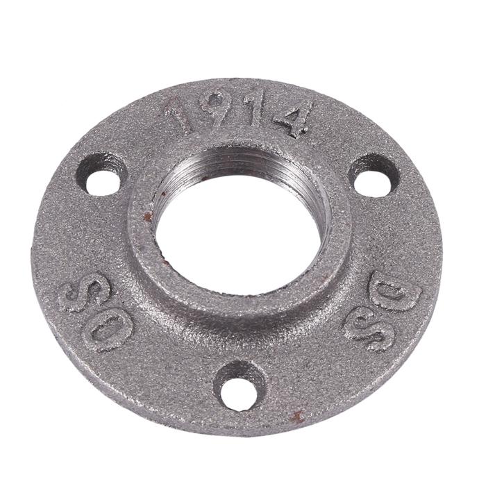 1 inci Malleable besi cor pipa Flange, industri pipa flens untuk