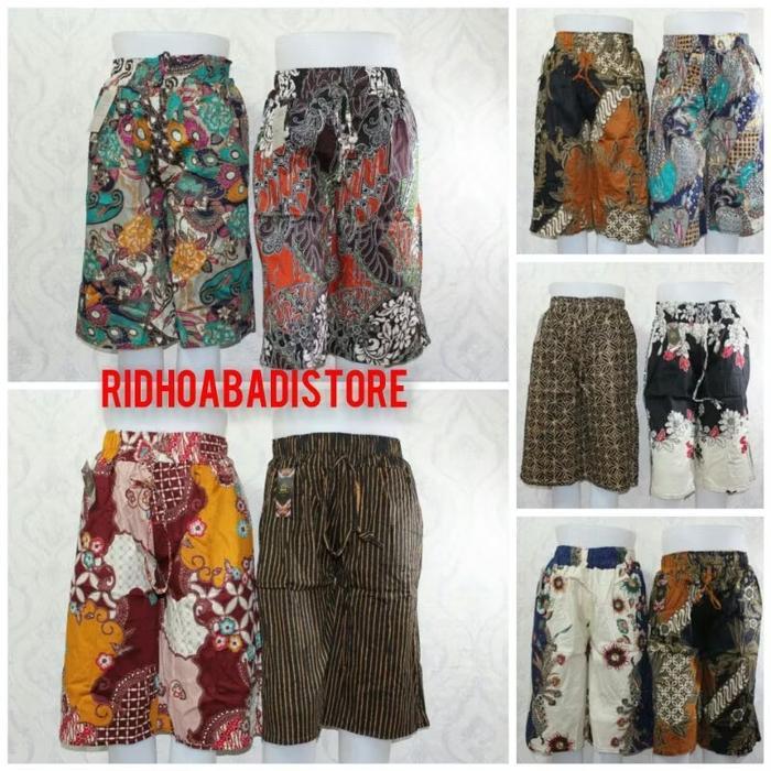 Celana Kulot Batik Pendek/kulot batik 7/8 pendek/celana kulot pendek batik 40-80kg