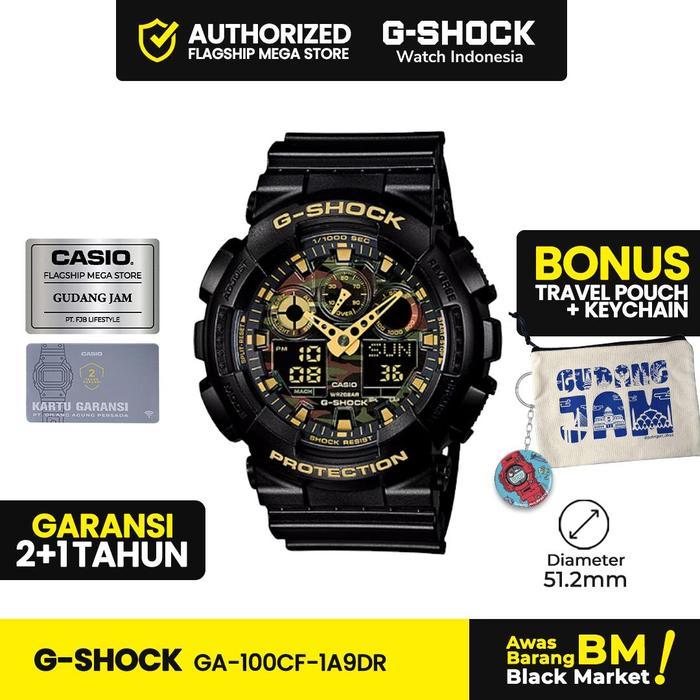 G-Shock GShock GA-100CF-1A9DR GA-100CF-1A9 GA-100CF GA100 GA100CF1A Jam Kaca Magnet