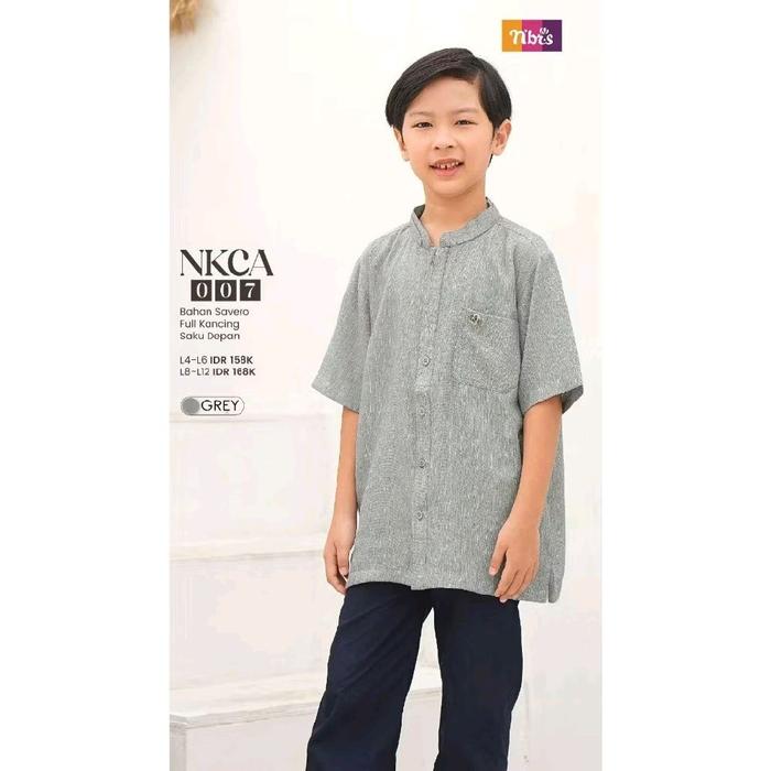koko anak nibras//koko terbaru//NKCA 007 GREY//NKCA 007 BLUE