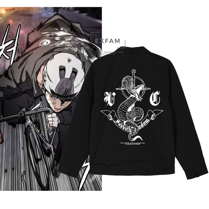 Jaket Coach Sleting Sabbath Hyuk Kwon Outfits