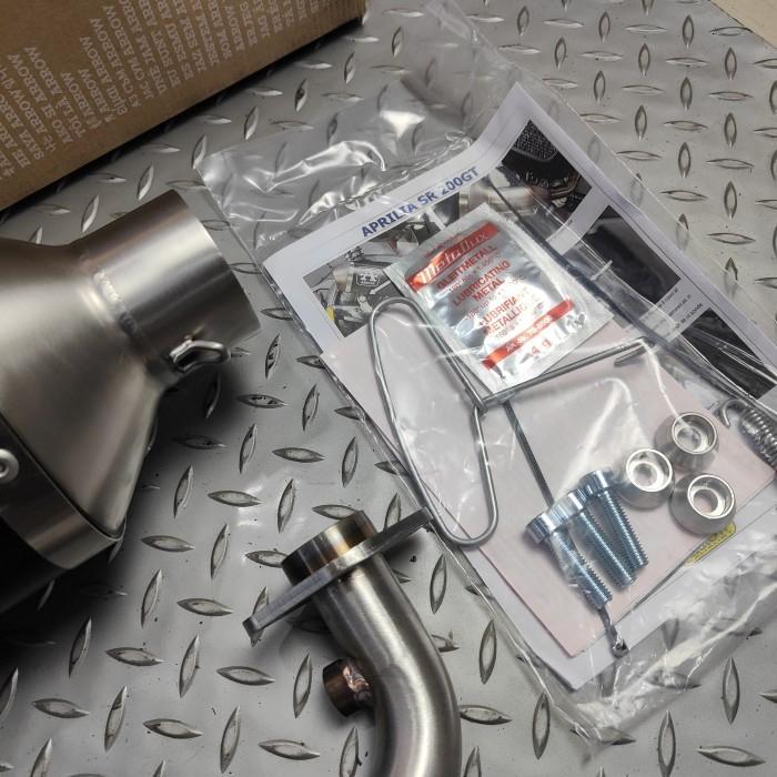 Knalpot Arrow New Fullsystem Vespa Aprillia Sr Gt