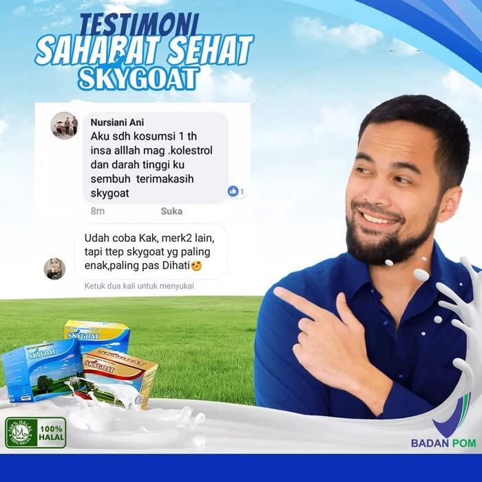 SUSU KAMBING ETAWA 200GR @ 8 SACHET SKYGOAT